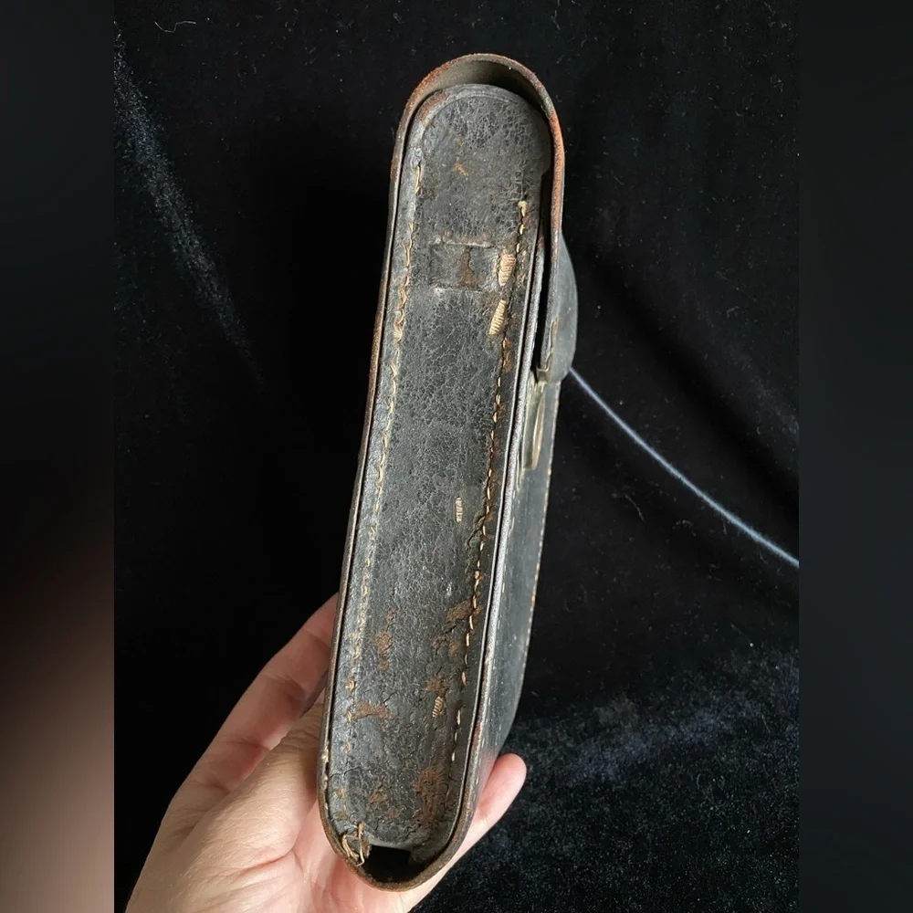 🖤Antique 1900s Eastman Kodak Co 3A Autographic Folding Pocket Leather Camera Cas